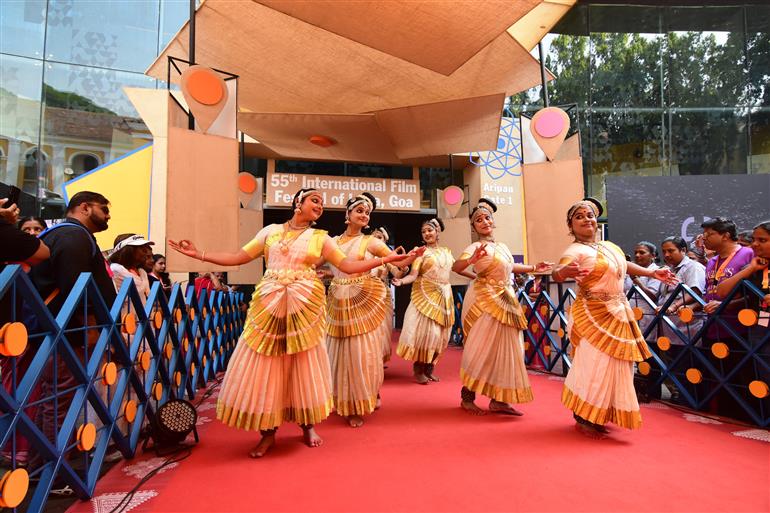Cultural Program at the 55th IFFI, in Goa on November 28, 2024.  