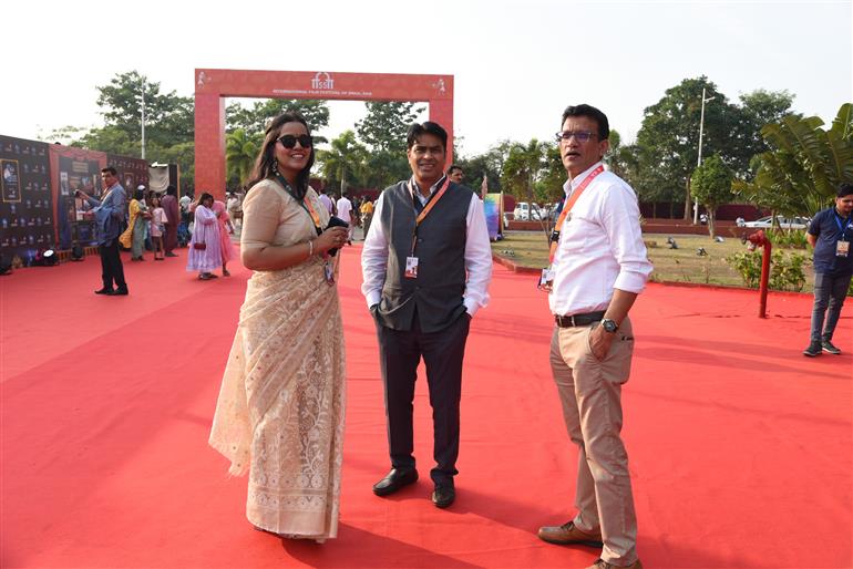Prithul Kumar, Joint Secretary (Broadcasting-II), Ministry of Information & Broadcasting and MD NFDC at Closing Ceremony 55th IFFI, in Goa on November 28, 2024. 