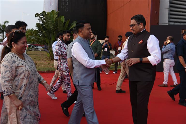 The Chief Minister of Goa, Dr. Pramod Sawant at 55th IFFI Closing Ceremony, in Goa on November 28, 2024. 