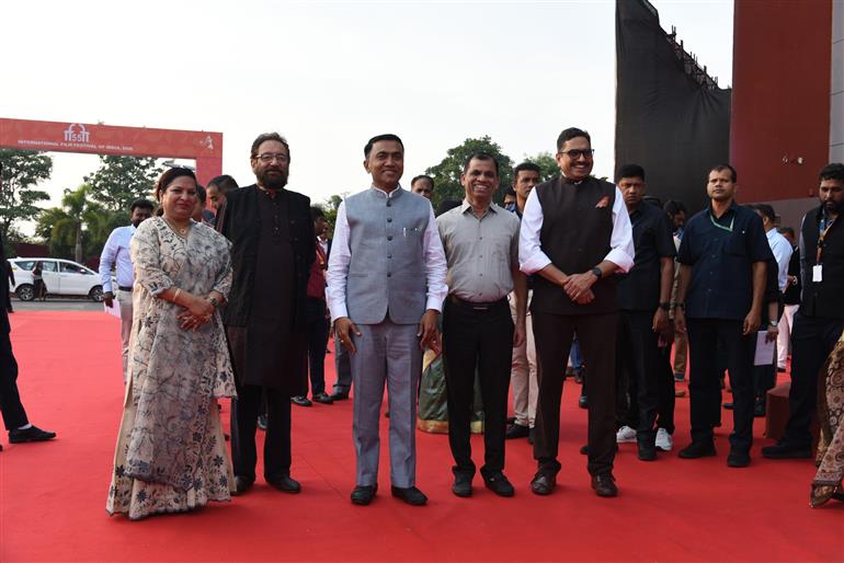 The Chief Minister of Goa, Dr. Pramod Sawant at 55th IFFI Closing Ceremony, in Goa on November 28, 2024. 