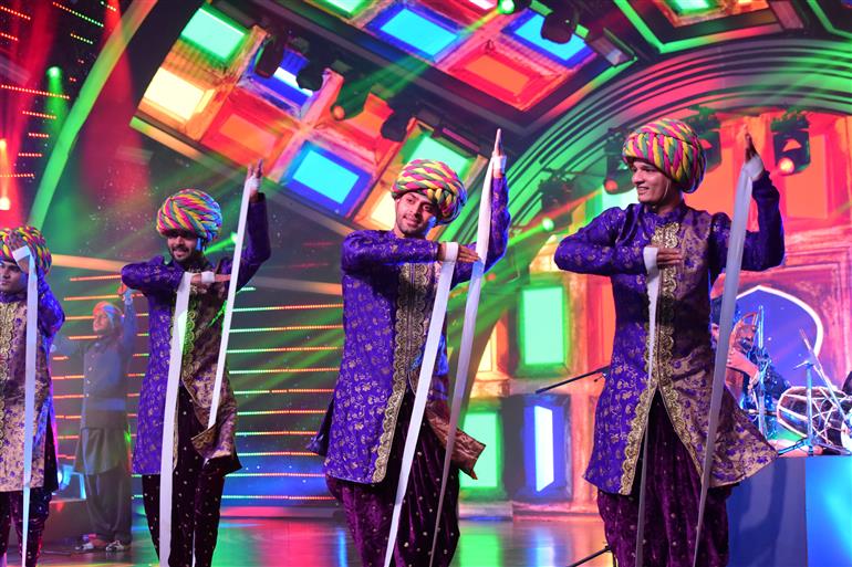 Scenes from Performance by Bandish Bandits at 55th IFFI Closing Ceremony, in Goa on November 28, 2024.