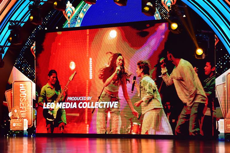 Scenes from Performance by Bandish Bandits at 55th IFFI Closing Ceremony, in Goa on November 28, 2024.
