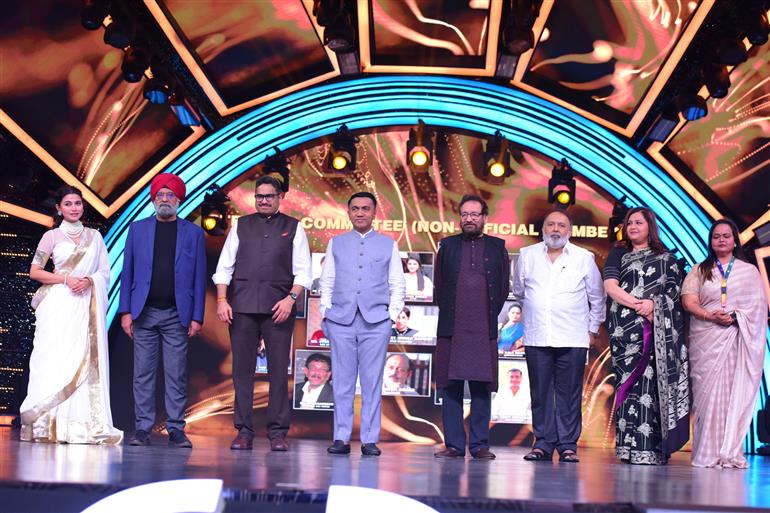 Steering committee non official and official members at 55th IFFI Closing Ceremony, in Goa on November 28, 2024.