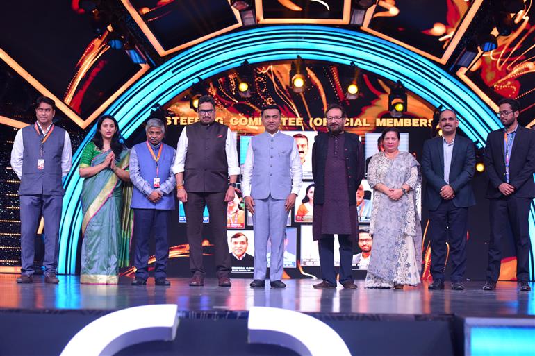 Steering committee non official and official members at 55th IFFI Closing Ceremony, in Goa on November 28, 2024.