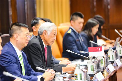 The Union Minister for Defence, Shri Rajnath Singh and the Minister of Defence, Singapore, Dr Ng Eng Hen co-chaired the sixth India-Singapore Defence Ministers’ Dialogue (DMD), in New Delhi on October 22, 2024.