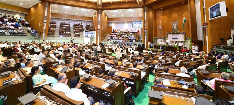 The Union Minister for Home Affairs and Cooperation, Shri Amit Shah addresses the ‘Legislative Drafting Training’ program in the Gujarat Assembly on October 22, 2024.