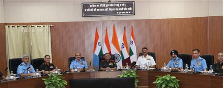 The Chief of Defence Staff General Anil Chauhan attends First Joint Commanders’ Conference, in Lucknow on September 04, 2024.