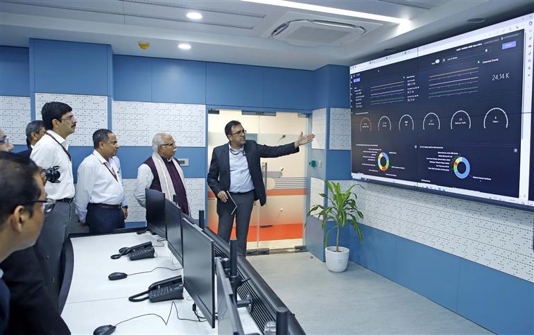 The Union Minister of Housing and Urban Affairs & Power, Shri Manohar Lal at the inauguration of Computer Security Incident Response Team-Power, in New Delhi on September 23, 2024.