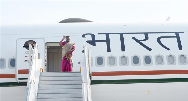 The President of India, Smt. Droupadi Murmu departs for State visits to Portugal and the Slovak Republic from New Delhi on April 06, 2025.