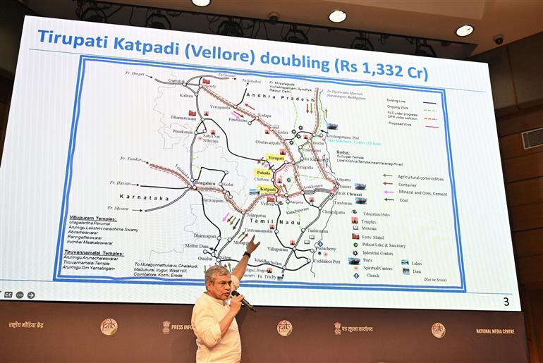 The Union Minister of Railways, Information & Broadcasting and Electronics & Information Technology, Shri Ashwini Vaishnaw briefing the media on Cabinet decisions at National Media Centre, in New Delhi on April 09, 2025.:Ministry of Information & Broadcasting