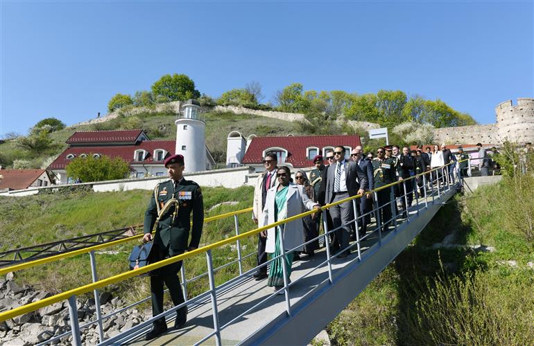 The President Smt. Droupadi Murmu visited Boat cruise Devin -Bratislava,  in Slovakia on April 09, 2025.
