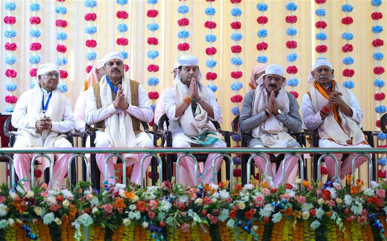 PM visits Anandpur Dham, in Madhya Pradesh on April 11, 2025.