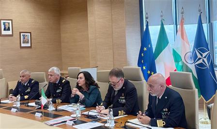 The Defence Secretary, Shri Rajesh Kumar Singh and his Italian counterpart, Secretary General of Defence Ms Luisa Riccardi co-chaired 11th India-Italy Joint Defence Committee meeting, in Rome on April 15, 2025.
