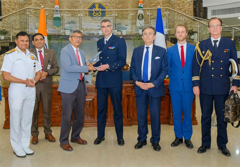 The Governments of India and France have signed an Inter-Governmental Agreement (IGA) for the procurement of 26 Rafale Aircraft (22 Single-Seater and four Twin-Seater) for the Indian Navy, the signed copies of the agreement were exchanged by Indian and French officials in the presence of the Defence Secretary, Shri Rajesh Kumar Singh at Nausena Bhawan, in New Delhi on April 28, 2025.
