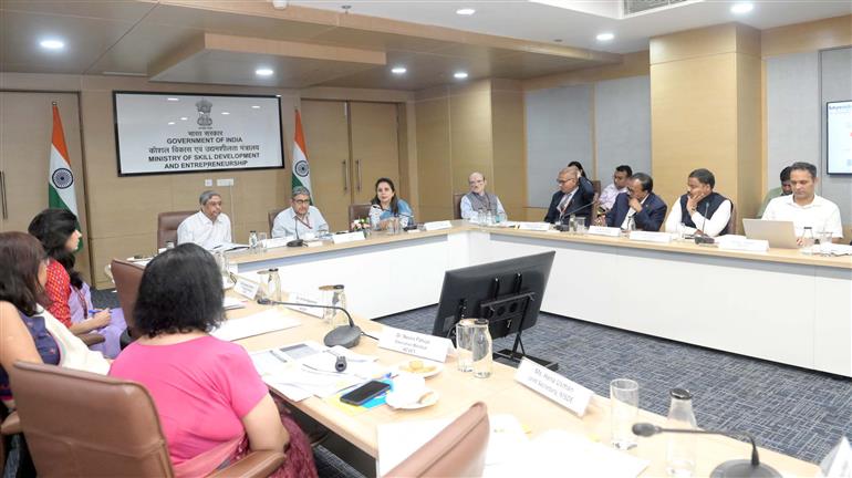The Secretary, MSDE, Shri Rajit Punhani attends two-day workshop, “Skilled Bharat, Saksham Bharat” with States and Union Territories, in New Delhi on August 05, 2025.