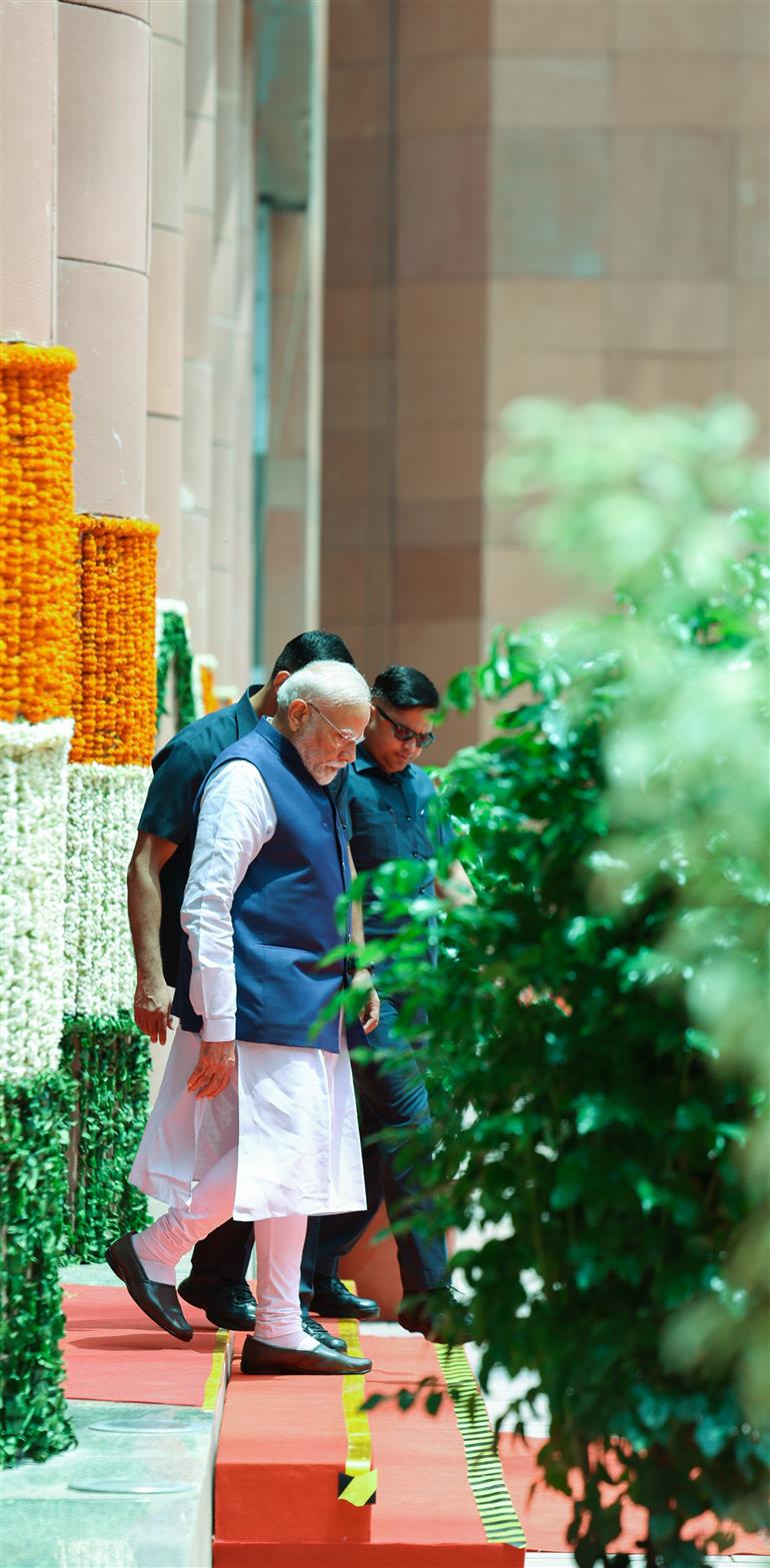 PM at the inauguration and visit of Kartavya Bhavan, in New Delhi on August 06, 2025.