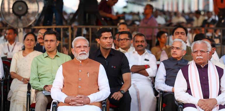 PM at the inauguration of Kartavya Bhawan-3 at Kartavya Path, in New Delhi on August 06, 2025.