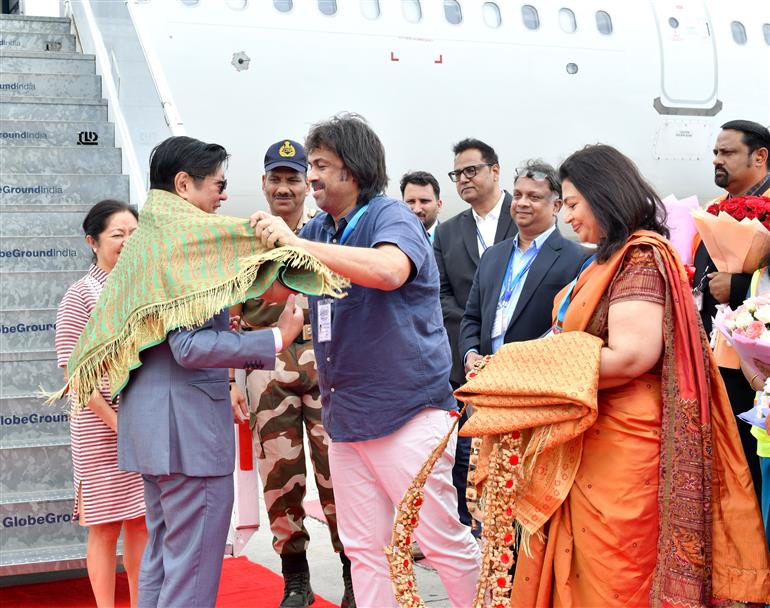 The President of the Republic of Philippines, Mr. Ferdinand Romualdez Marcos Jr. arrived at Kempegowda International Airport in Bangalore, on August 07, 2025.  