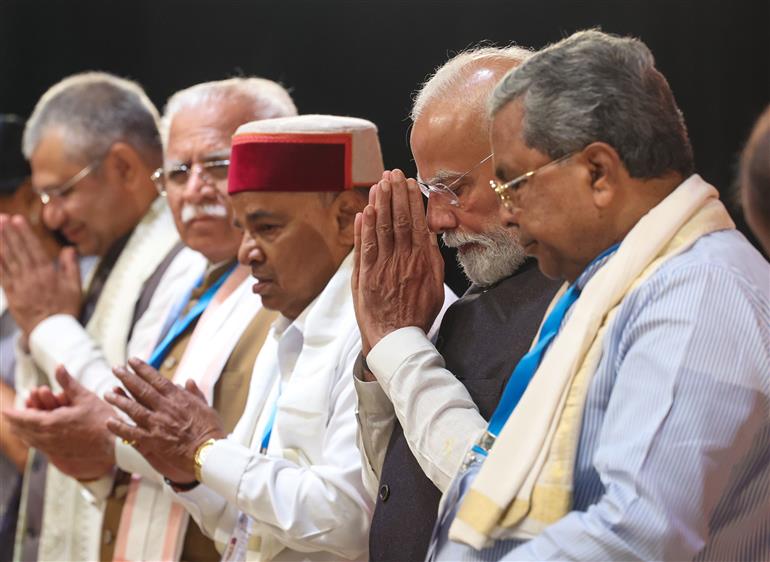 PM at the laying of foundation stone, inauguration of various metro projects in Bengaluru, Karnataka on August 10, 2025.