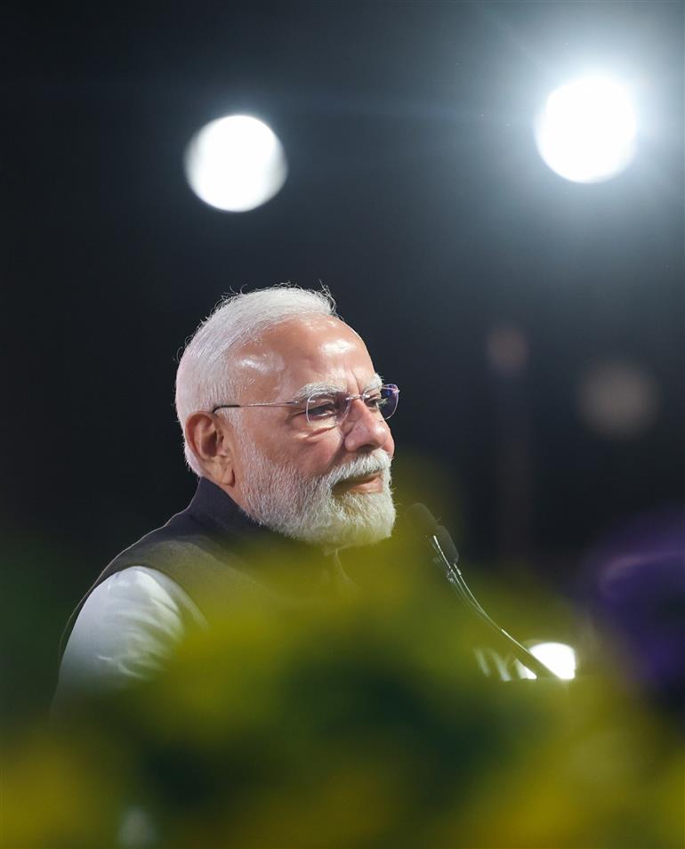 PM addressing at the laying of foundation stone, inauguration of various metro projects in Bengaluru, Karnataka on August 10, 2025.