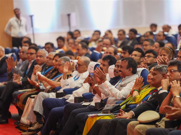 Gathering at the laying of foundation stone, inauguration of various metro projects in Bengaluru, Karnataka on August 10, 2025. PM addressing on the occasion.