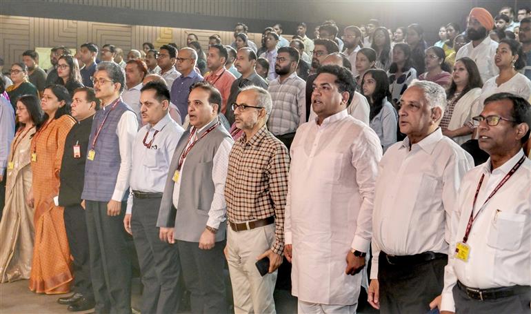 The Principal Director General, Publications Division, Sh. Bhupendra Kainthola attends the ‘Har Ghar Tiranga’ - The Patriotic Film Festival organized by Ministry of Information and Broadcasting & National Film Development Corporation at Siri Fort Auditorium, in New Delhi on August 11, 2025.