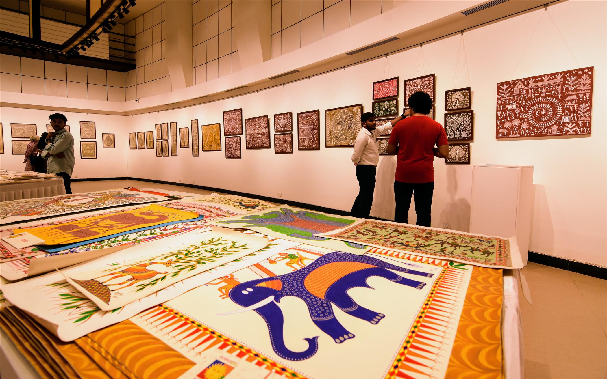 Ministry of Tribal Affairs, Government of India and TRIFED has organized 
a celebration of Traditional Tribal Paintings called ‘AADI CHITRA’ at Jahangir Art Gallery, Fort, Mumbai on 29-07-2025