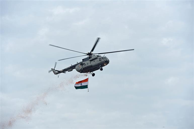 Glimpses of Full Dress Rehearsal of 79th Independence Day celebrations at Red Fort, in Delhi on August 13, 2025.