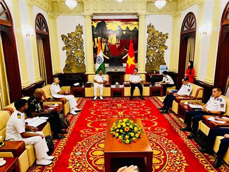 The 6th High-Level Meeting (HLM) between the Indian Coast Guard (ICG) and the Vietnam Coast Guard (VCG) in Hanoi, Vietnam on August 20, 2025. 