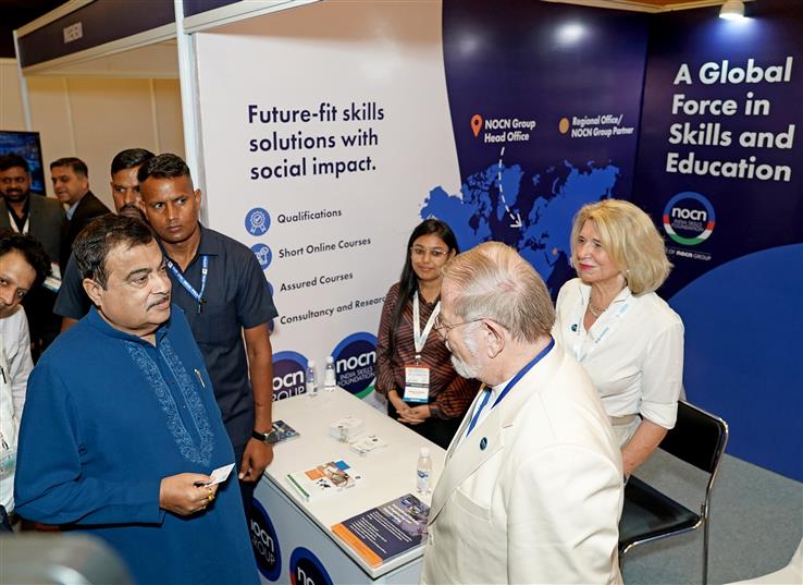 The Union Minister of Road Transport and Highways, Shri Nitin Gadkari attends the Global Summit on Productivity in the Age of AI (GSPAI-2025), in New Delhi on August 20, 2025.