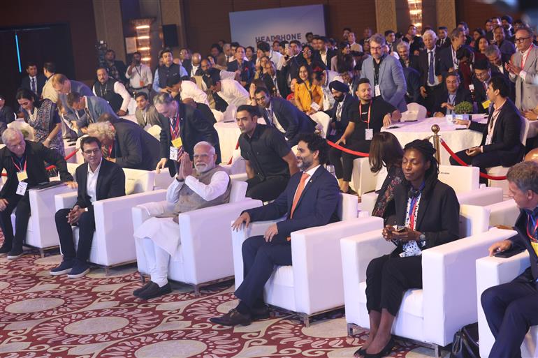 PM at the Economic Times (ET) World Leaders Forum-2025, in New Delhi on August 23, 2025.