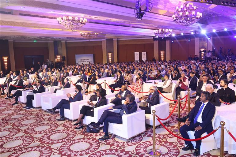 Gathering at the Economic Times (ET) World Leaders Forum-2025, in New Delhi on August 23, 2025. PM addressing on the occasion.