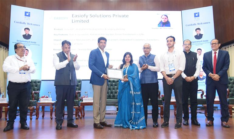 The Minister of State for Rural Development and Communications, Dr. Chandra Sekhar Pemmasani attends the 42nd foundation day of CDOT at C-DOT Campus, Mehrauli, in New Delhi on August 25, 2025.