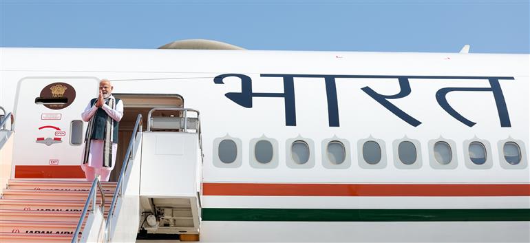 PM arrives in Tokyo on a two-day official visit to participate in the 15th India-Japan Annual Summit, in Japan on August 29, 2025.:Prime Minister's Office PM arrives in Tokyo on a two-day official visit to participate in the 15th India-Japan Annual Summit, in Japan on August 29, 2025.:Prime Minister