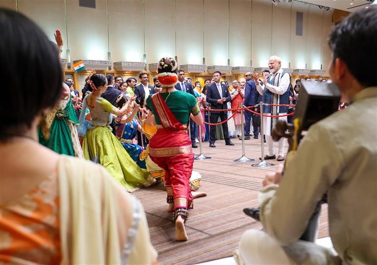 PM receives a rousing welcome by Indian community upon his arrival at a hotel in Tokyo, Japan on August 29, 2025.:Prime Minister's Office PM receives a rousing welcome by Indian community upon his arrival at a hotel in Tokyo, Japan on August 29, 2025.:Prime Minister