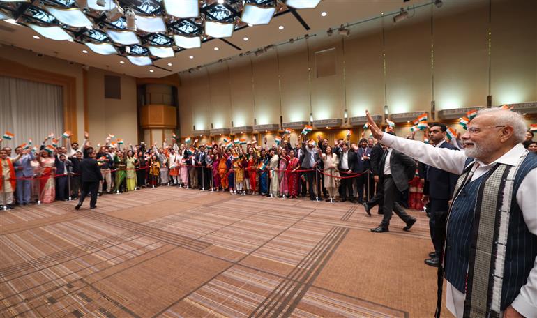 PM receives a rousing welcome by Indian community upon his arrival at a hotel in Tokyo, Japan on August 29, 2025.:Prime Minister's Office PM receives a rousing welcome by Indian community upon his arrival at a hotel in Tokyo, Japan on August 29, 2025.:Prime Minister