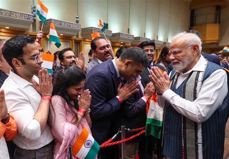 PM receives a rousing welcome by Indian community upon his arrival at a hotel in Tokyo, Japan on August 29, 2025.:Prime Minister's Office PM receives a rousing welcome by Indian community upon his arrival at a hotel in Tokyo, Japan on August 29, 2025.:Prime Minister