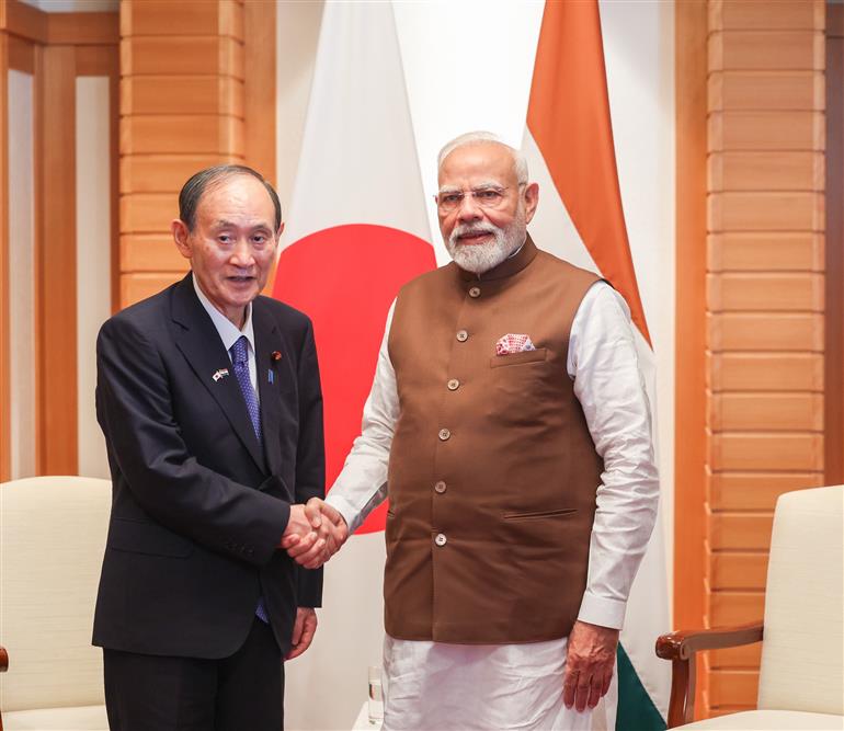 PM meeting with Former Prime Minister of Japan, Mr. Yoshihide Suga in Tokyo, Japan on August 29, 2025.:Prime Minister's Office PM meeting with Former Prime Minister of Japan, Mr. Yoshihide Suga in Tokyo, Japan on August 29, 2025.:Prime Minister