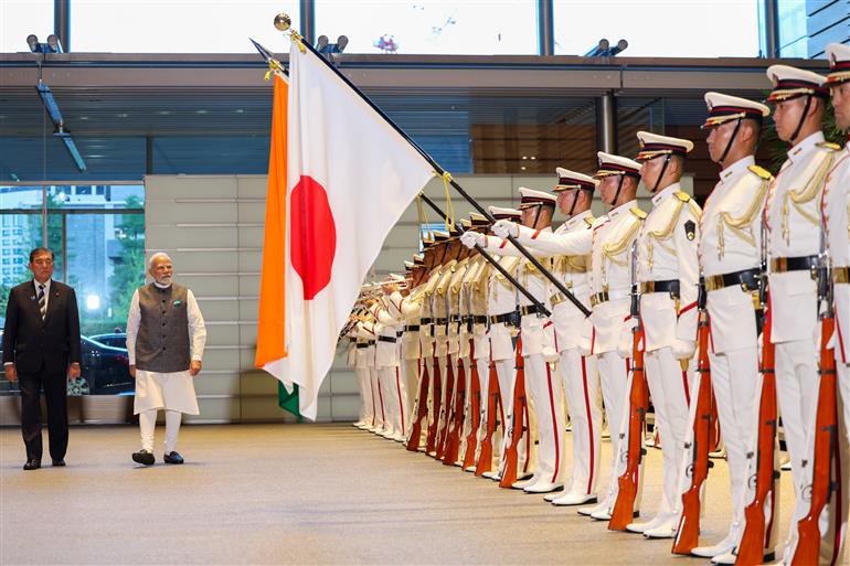 PM receives Guard of Honour in Tokyo, Japan on August 29, 2025.:Prime Minister's Office PM receives Guard of Honour in Tokyo, Japan on August 29, 2025.:Prime Minister