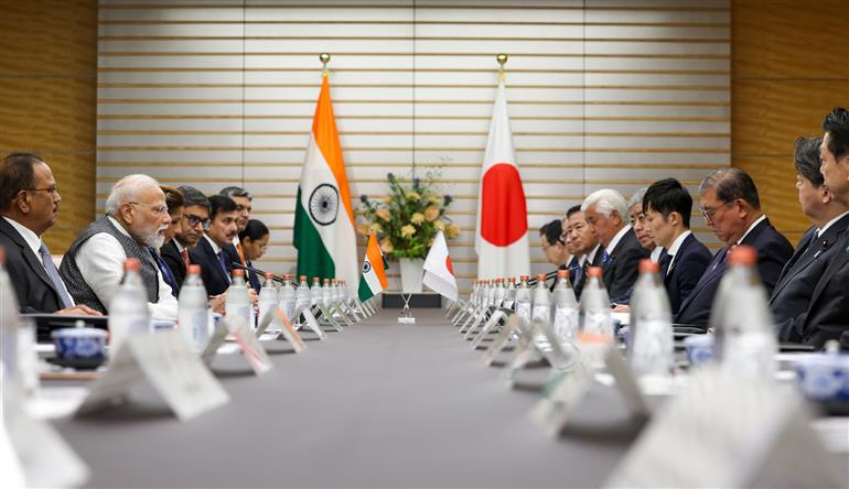 PM attends the 15th India-Japan Annual Summit in Tokyo, Japan on August 29, 2025.:Prime Minister's Office PM attends the 15th India-Japan Annual Summit in Tokyo, Japan on August 29, 2025.:Prime Minister