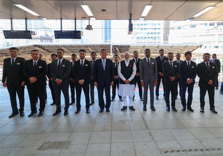 PM and the Prime Minister of Japan, Mr. Shigeru Ishiba travelled from Tokyo to Sendai by the Shinkansen (Hayabusa 17), Japan’s high-speed bullet train, in Japan on August 30, 2025.:Prime Minister's Office PM and the Prime Minister of Japan, Mr. Shigeru Ishiba travelled from Tokyo to Sendai by the Shinkansen (Hayabusa 17), Japan’s high-speed bullet train, in Japan on August 30, 2025.:Prime Minister