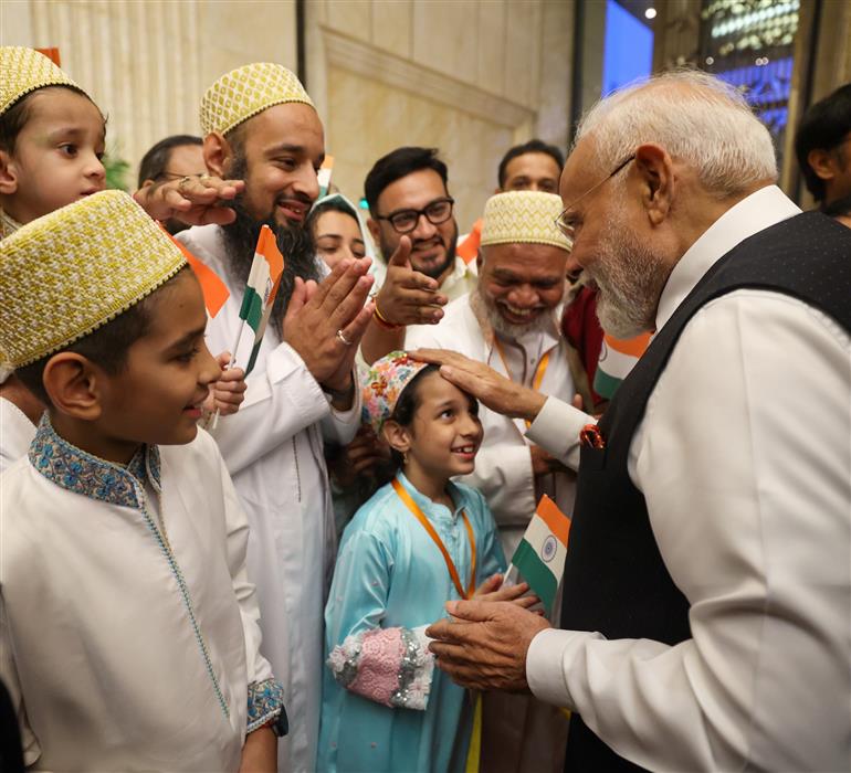 PM receives warm welcome by the Indian community at hotel in Tianjin, China on August 30, 2025.:Prime Minister's Office PM receives warm welcome by the Indian community at hotel in Tianjin, China on August 30, 2025.:Prime Minister