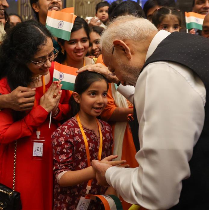 PM receives warm welcome by the Indian community at hotel in Tianjin, China on August 30, 2025.:Prime Minister's Office PM receives warm welcome by the Indian community at hotel in Tianjin, China on August 30, 2025.:Prime Minister