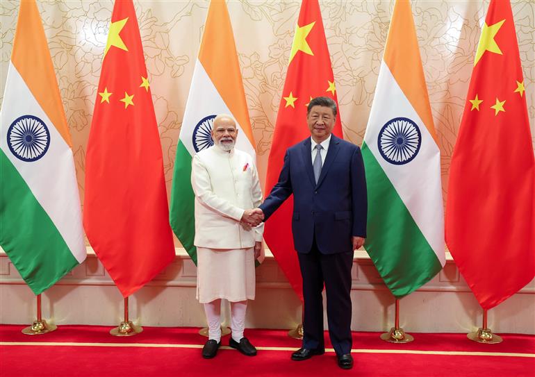 PM meeting with the President of China, Mr. Xi Jinping in Tianjin, China on August 31, 2025. :Prime Minister's Office PM meeting with the President of China, Mr. Xi Jinping in Tianjin, China on August 31, 2025. :Prime Minister