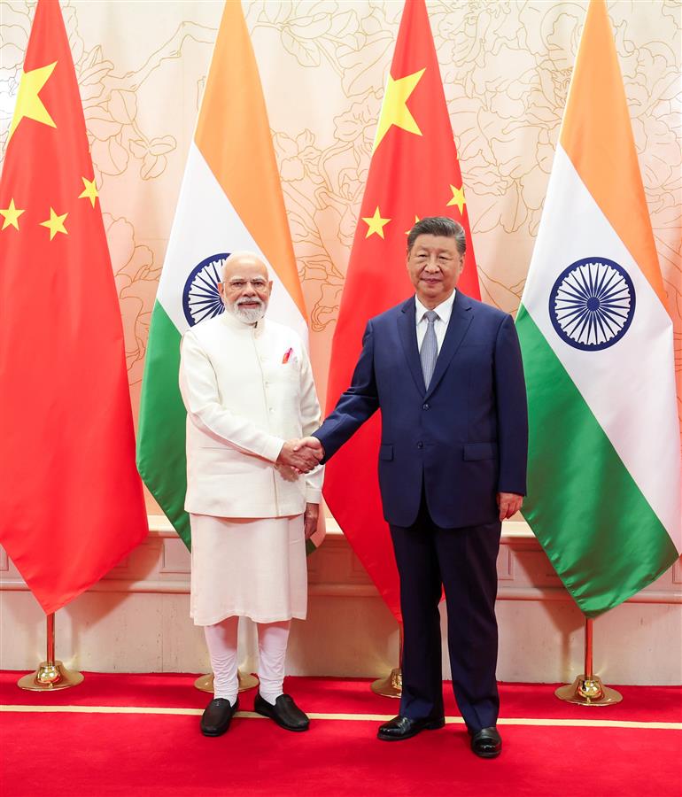 PM meeting with the President of China, Mr. Xi Jinping in Tianjin, China on August 31, 2025. :Prime Minister's Office PM meeting with the President of China, Mr. Xi Jinping in Tianjin, China on August 31, 2025. :Prime Minister