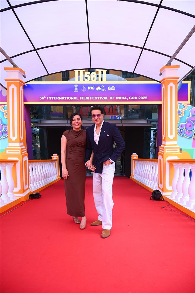 Glimpses of the Red carpet of film "That’s A Wrap” during the 56th International Film Festival of India (IFFI), in Goa on November 25, 2025.