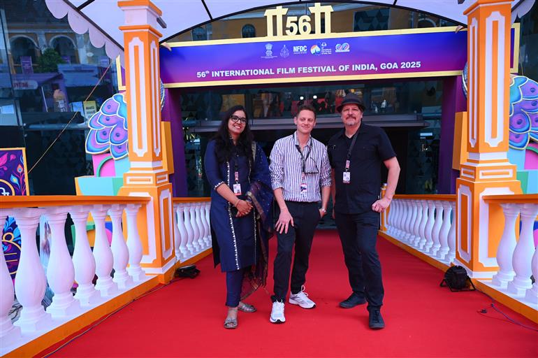 Glimpses of the Red carpet of film “Mother’s Baby” during the 56th International Film Festival of India (IFFI), in Goa on November 25, 2025.