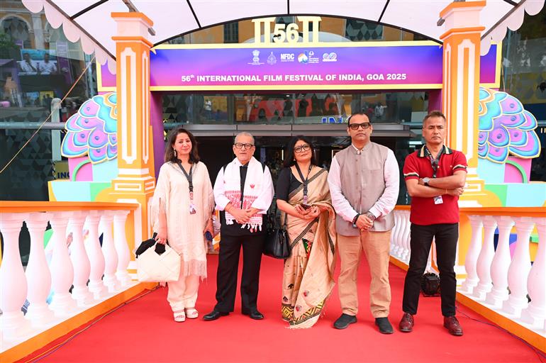 Glimpses of the Red carpet of film “Patralekha” during the 56th International Film Festival of India (IFFI), in Goa on November 25, 2025.
