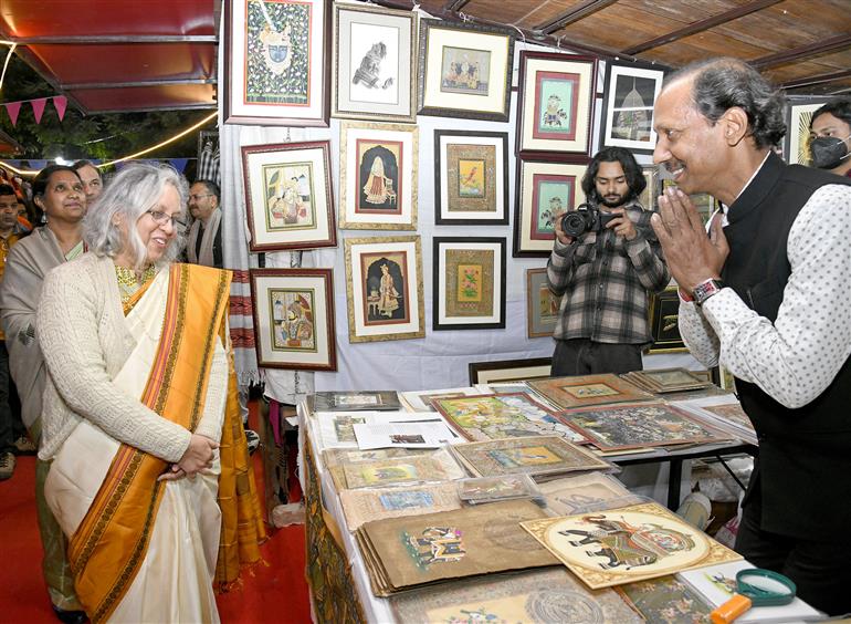 The Secretary, Ministry of Textiles, Smt. Neelam Shami Rao visits “The Master Creation 2.0 event” at Dilli Haat, INA on December 05, 2025.