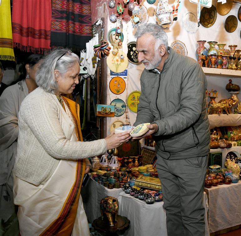 The Secretary, Ministry of Textiles, Smt. Neelam Shami Rao visits “The Master Creation 2.0 event” at Dilli Haat, INA on December 05, 2025.